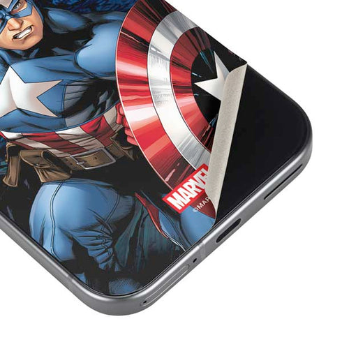 Marvel Captain America Portrait Google Pixel 9 Skin
